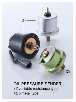 OIL PRESSURE SENDER (1)variable resistance type (2)bimetal type